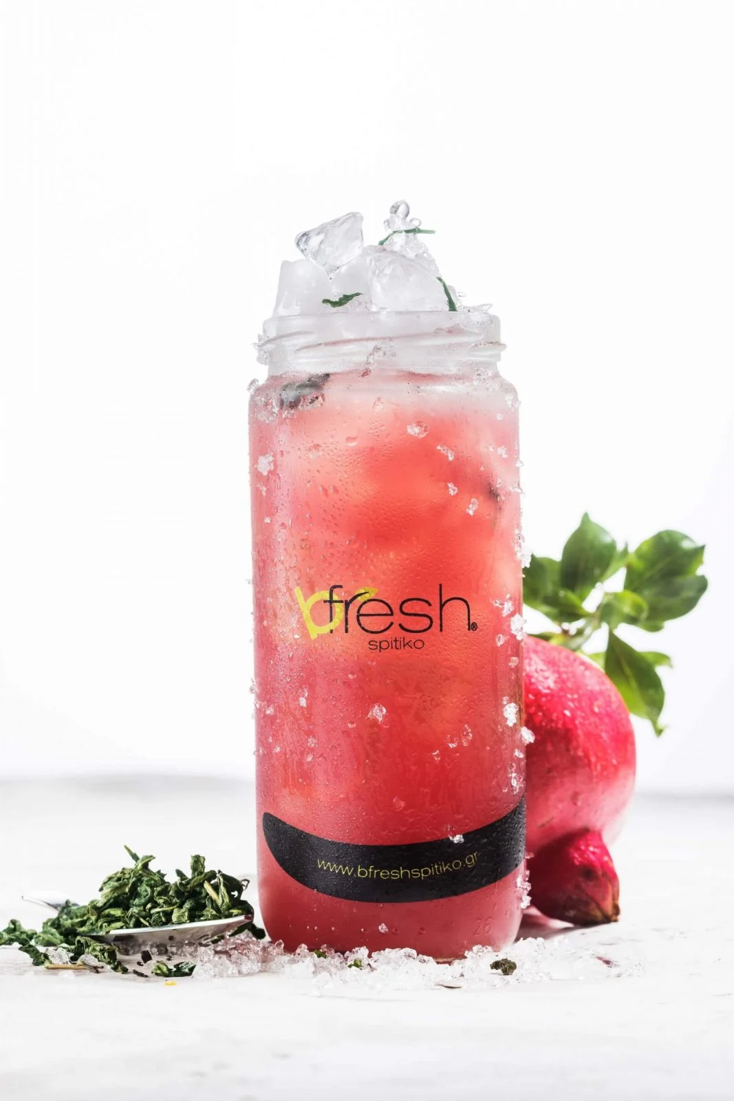 B Fresh Pomegranate Green Tea scaled